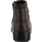 Botas femininas Easy Street com bico redondo e zíper, marrom, 8,5 m