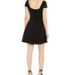 Vestido Skater Scalloped B. Darlin Junior's Preto Tamanho 7-8