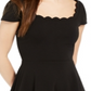Vestido Skater Scalloped B. Darlin Junior's Preto Tamanho 7-8