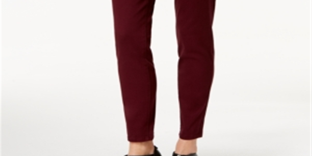 Calça jeans skinny feminina Style &amp; Co Curvy Fit vermelha tamanho 6 PetiteM