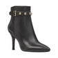 Bota feminina de couro Fatrina da Nine West, preta, tamanho 8,5 M
