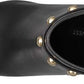 Bota feminina de couro Fatrina da Nine West, preta, tamanho 8,5 M