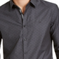 Camisa Calvin Klein Masculina Regular Fit Stretch Texturizada Dot Dobby Preta Tamanho M