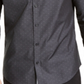 Camisa Calvin Klein Masculina Regular Fit Stretch Texturizada Dot Dobby Preta Tamanho M