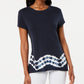 Top Ideology Feminino Tie Dye com Costas Divididas Azul Tamanho X-S