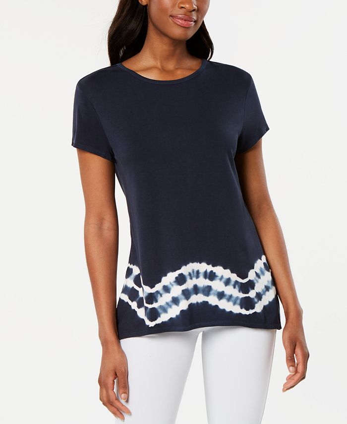 Top Ideology Feminino Tie Dye com Costas Divididas Azul Tamanho X-S