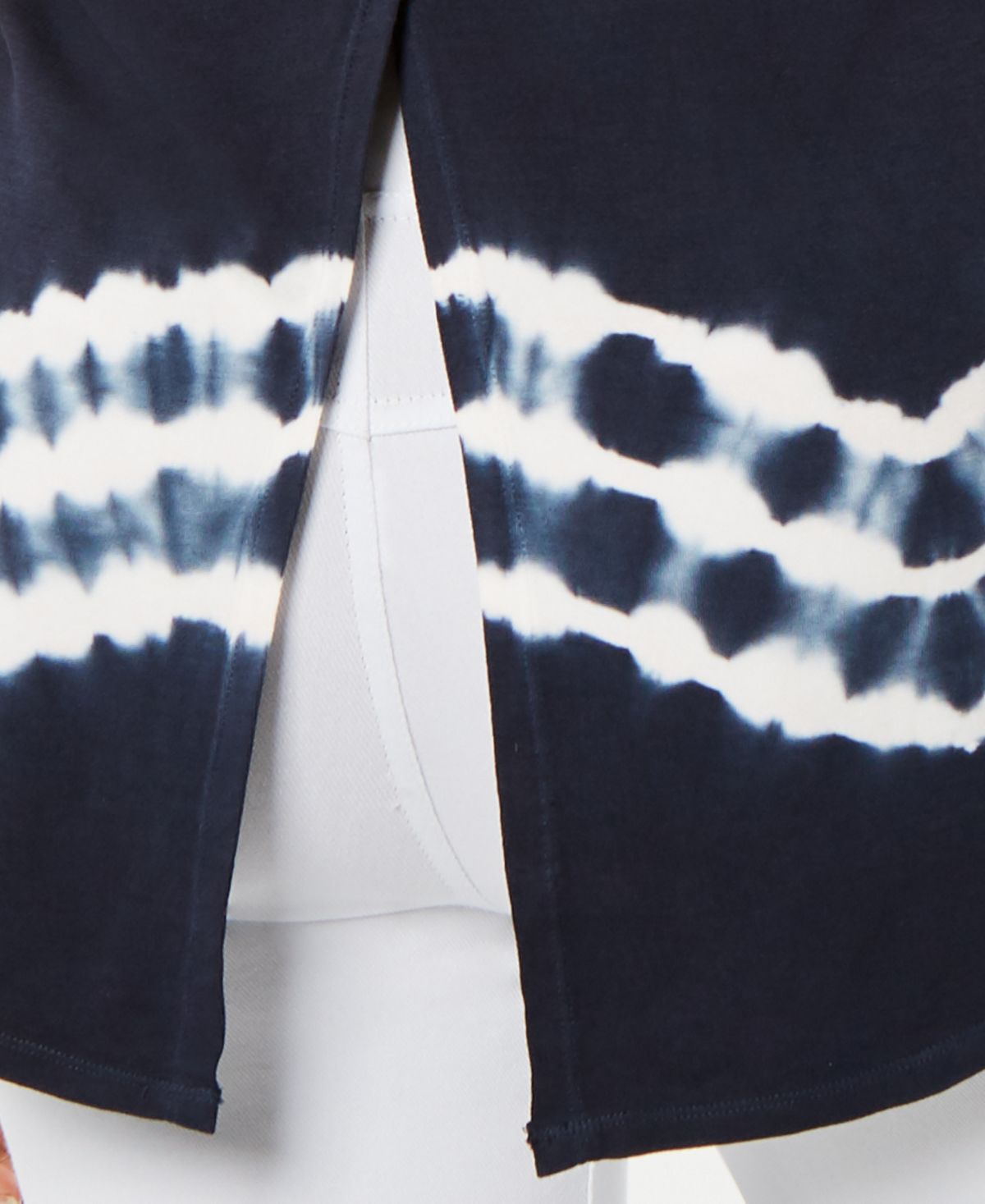 Top Ideology Feminino Tie Dye com Costas Divididas Azul Tamanho X-S