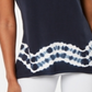 Top Ideology Feminino Tie Dye com Costas Divididas Azul Tamanho X-S
