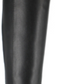 Botas de montaria femininas Nanette Lepore Margaux de couro, pretas, tamanho 8,5 M