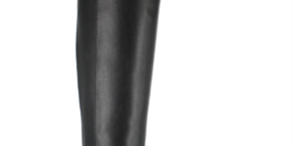 Botas de montaria femininas Nanette Lepore Margaux de couro, pretas, tamanho 8,5 M