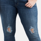 Calça jeans skinny Levi's Plus 711 Denim Destroyed feminina, azul, tamanho 18W