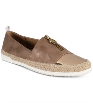 Sapatilhas femininas Anne Klein Zetta douradas tamanho 5 M