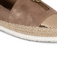 Sapatilhas femininas Anne Klein Zetta douradas tamanho 5 M