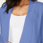 Cardigan feminino Charter Club Geo Stitch Completer azul tamanho pequeno grande