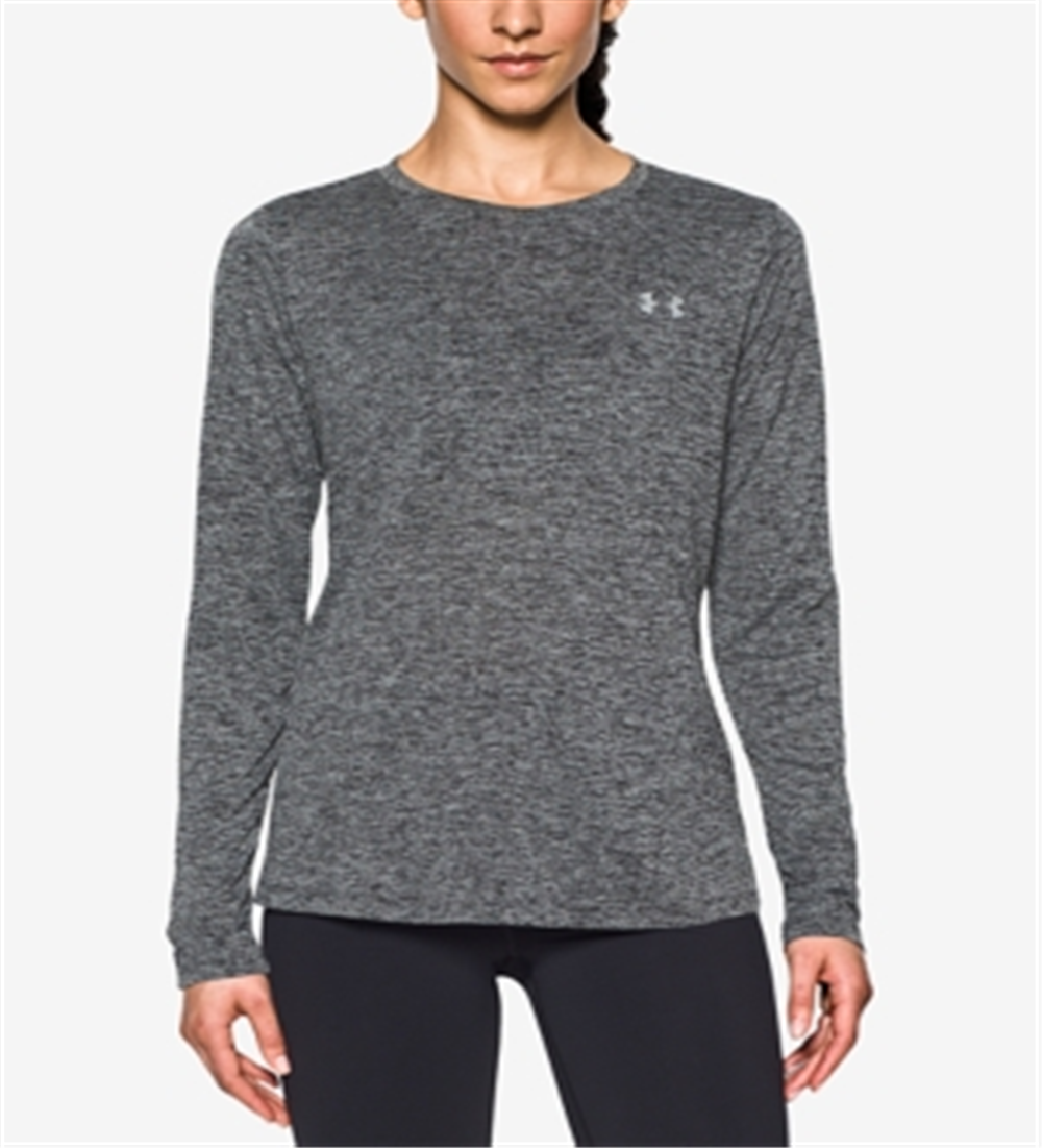 Camiseta Tech Manga Longa Feminina Under Armour Preta Tamanho P