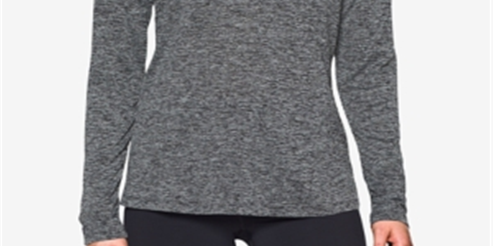 Camiseta Tech Manga Longa Feminina Under Armour Preta Tamanho P