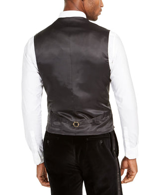 Colete masculino Tallia com botões, estampado, sem mangas, corte clássico, vermelho, tamanho médio