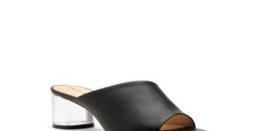Katy Perry The Landen Faux Leather Block Heel Dress Shoes Feminino Preto Tamanho 10M