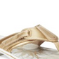 Sandálias femininas Clarks Brinkley Jojo Flip-flop douradas tamanho 11