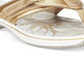 Sandálias femininas Clarks Brinkley Jojo Flip-flop douradas tamanho 11