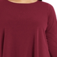 Top Alfani Feminino Plus com Bainha em Lenço Vermelho Tamanho 3X