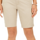 Bermuda feminina Charter Club Twill, marrom, tamanho 4