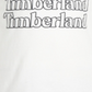 Camiseta Timberland Stacked Logo Manga Longa Infantil Branca Tamanho XG