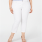 Calça jeans curta feminina plus size INC International Concepts, tamanho 16W, branca