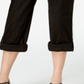 Calça cargo conversível feminina Style &amp; Co, preta, tamanho 2