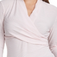 Blusa texturizada feminina DKNY, rosa, tamanho pequeno