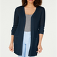 Suéter feminino Charter Club Vertical Stitch Completer azul tamanho X-S