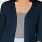 Suéter feminino Charter Club Vertical Stitch Completer azul tamanho X-S