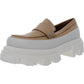 Steve Madden Flossie Leather Slip-on Mocassim Feminino Branco Tamanho 10 M