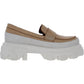 Steve Madden Flossie Leather Slip-on Mocassim Feminino Branco Tamanho 10 M