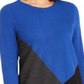 Túnica feminina Alfani Colorblocked assimétrica azul tamanho pequeno