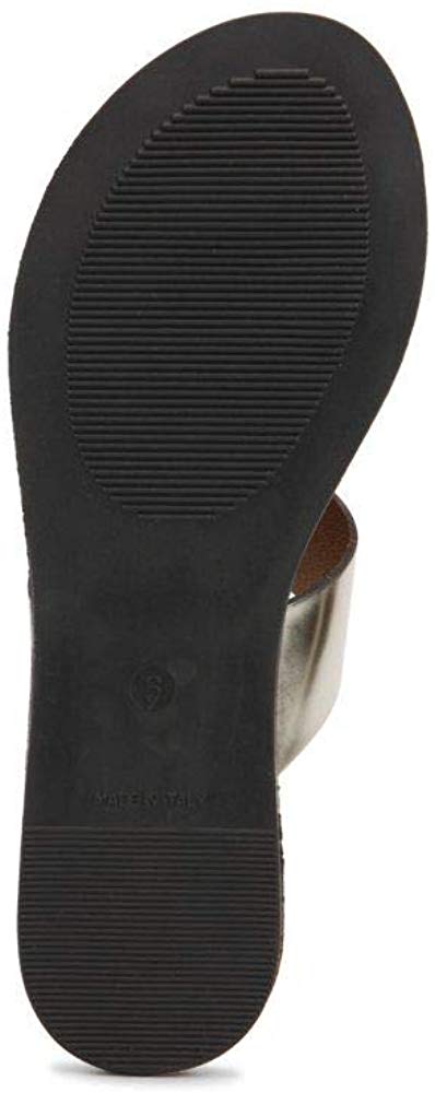 Sandálias femininas Kenneth Cole New York Palm Open Toe Casual Slide, tamanho 9 M, amarelas