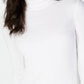 Camisa feminina de gola alta em malha canelada INC International Concepts, marrom, tamanho XX-G