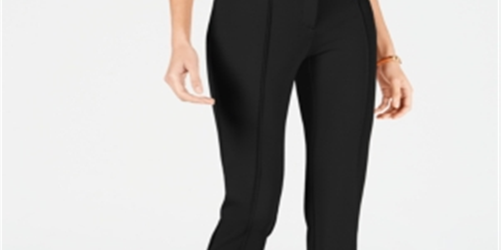 Calça casual feminina Alfani Ponte preta tamanho 10