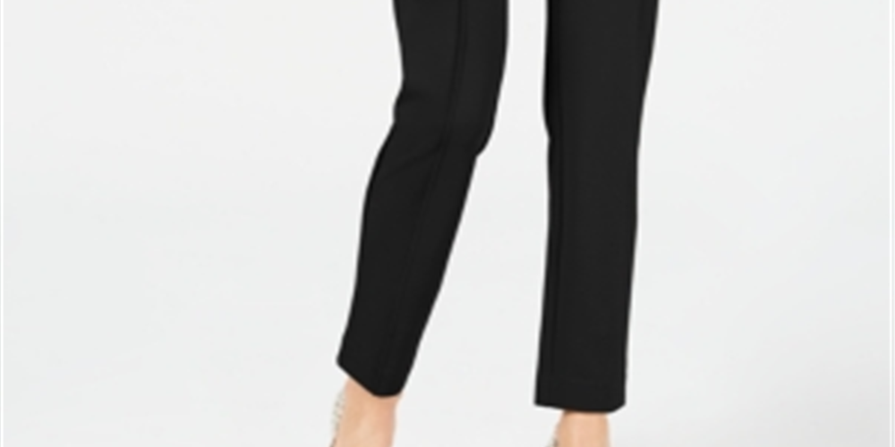 Calça casual feminina Alfani Ponte preta tamanho 10