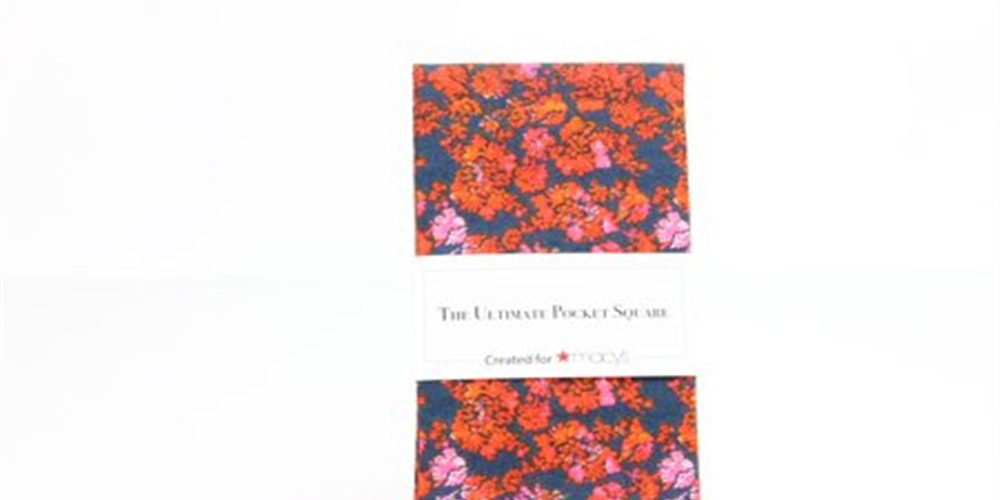 Lenço de bolso masculino Glen Floral Não aplicável Laranja Tamanho Regular