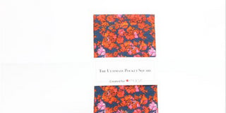 Lenço de bolso masculino Glen Floral Não aplicável Laranja Tamanho Regular