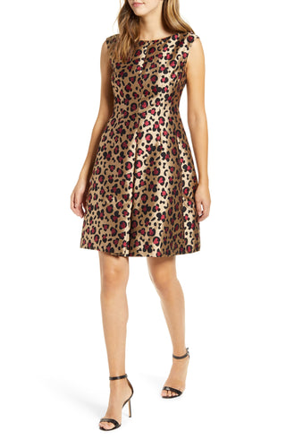 Vestido evasê feminino Anne Klein dourado tamanho 2