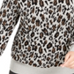 Suéter Alfani Feminino Plus Metallic Animal Print Cinza Tamanho 0X