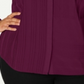 Blusa Alfani Feminina Plus Transparente Pintuck com Botões Vermelho Tamanho 0X