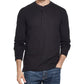 Casaco masculino vintage à prova de intempéries, malha waffle, henley, preto, tamanho pequeno