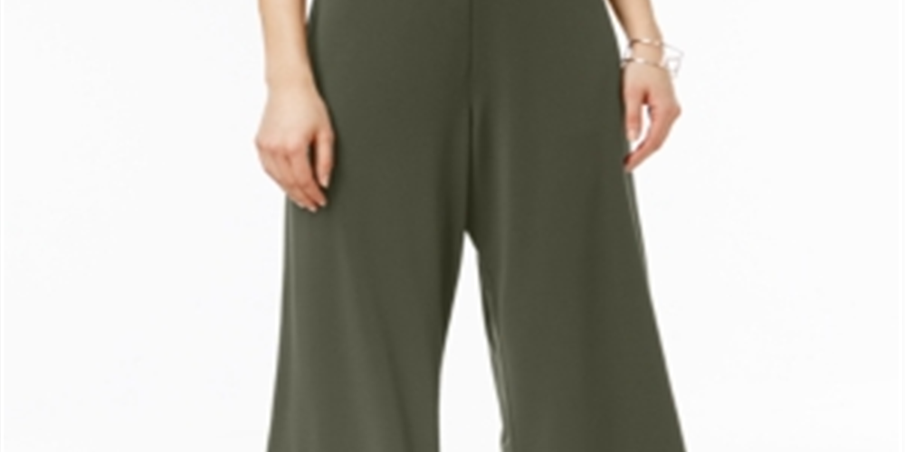 Calça Culotte Feminina Alfani Verde Tamanho Petite M