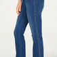 Calça jeans feminina Charter Club Lexington com perna reta e listras trançadas - Azul, tamanho 4