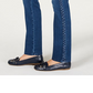 Calça jeans feminina Charter Club Lexington com perna reta e listras trançadas - Azul, tamanho 4