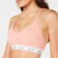 Sutiã esportivo acolchoado Nike feminino para treinamento, laranja, tamanho P