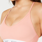 Sutiã esportivo acolchoado Nike feminino para treinamento, laranja, tamanho P
